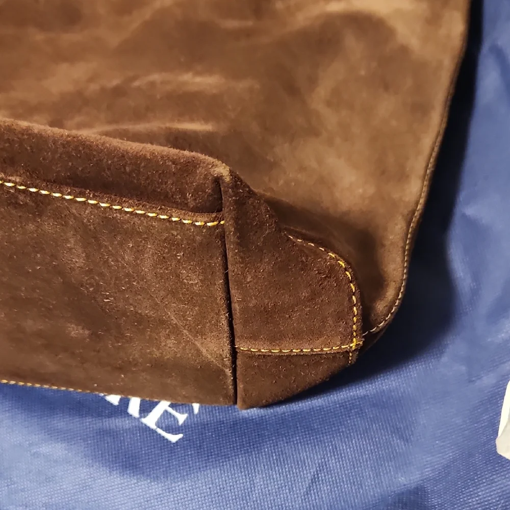 Dooney & Bourke Brown Tote Bag with Leather Trim - Picture 5 of 14